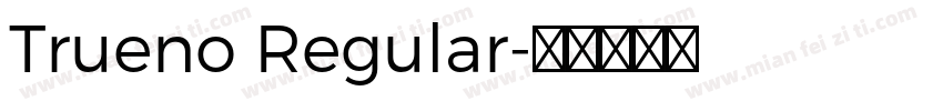 Trueno Regular字体转换